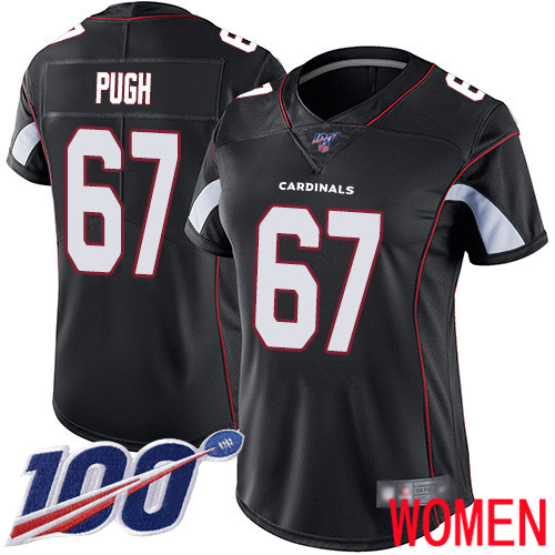 Arizona Cardinals Limited Black Women Justin Pugh Alternate Jersey NFL Football 67 100th Season Vapor Untouchable